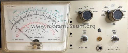 Vacuum Tube Voltmeter IM-28; Heathkit Brand, (ID = 2476278) Equipment