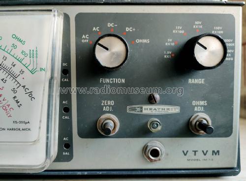 Vacuum Tube Voltmeter IM-13; Heathkit Brand, (ID = 2670685) Equipment