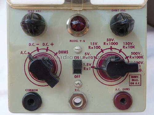 Vacuum Tube Voltmeter V-6; Heathkit Brand, (ID = 1492048) Equipment