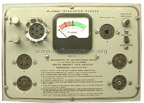 Vibrator Tester VT-1; Heathkit Brand, (ID = 173555) Equipment