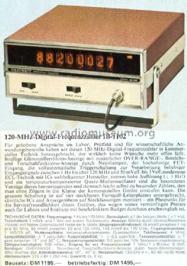 Frequenzzähler IB-1102; Heathkit Brand, (ID = 772110) Equipment