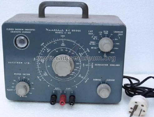 R-C Bridge C-3U; Heathkit UK by (ID = 480191) Equipment