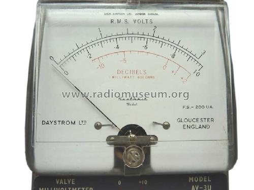 Valve Millivoltmeter AV-3U; Heathkit UK by (ID = 800500) Equipment