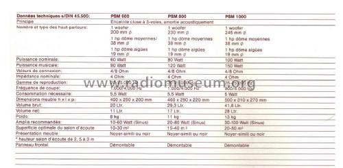 3-Way Speaker System PSM 800; Heco, Hennel & Co. (ID = 1879206) Speaker-P