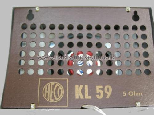 Gehäuselautsprecher KL59; Heco, Hennel & Co. (ID = 1050037) Speaker-P