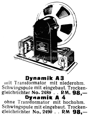 Dynamik A4; Hegra, Hekra, Marke, (ID = 1887257) Speaker-P