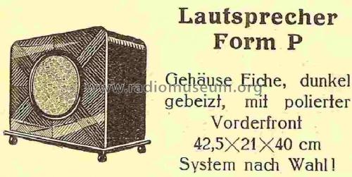 Gehäuse-Lautsprecher Form P; Hegra, Hekra, Marke, (ID = 828221) Speaker-P