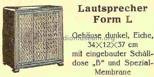 Gehäuselautsprecher - Form L ; Hegra, Hekra, Marke, (ID = 825201) Speaker-P