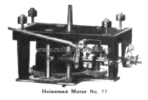 Heineman Phonograph Motor No. 77; General Phonograph (ID = 2695510) Misc