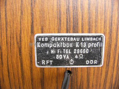 HiFi 2-Wege Box K13 Profil; Heli Gerätebau, (ID = 1525157) Parleur