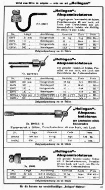 Abspannisolator 10073 ; Heliogen, Hermann (ID = 1810852) Misc