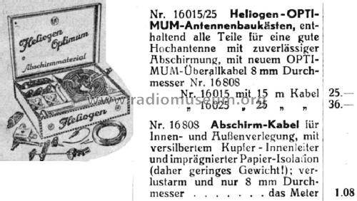 Antennen-Baukasten Optimum 16015 ; Heliogen, Hermann (ID = 1579970) Antenna