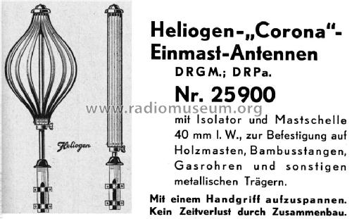 Corona-Einmast-Antenne 25900; Heliogen, Hermann (ID = 1609535) Antenna