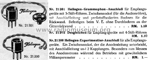 Experimentier-Anschluss 21300; Heliogen, Hermann (ID = 1579924) mod-past25