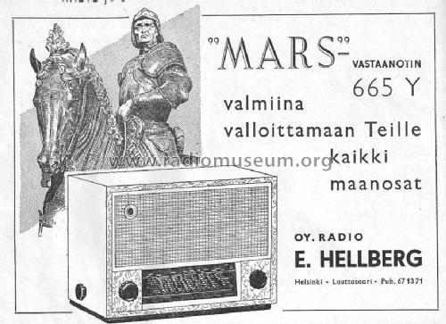 Mars 665Y; Hellberg, Helsinki (ID = 1153731) Radio