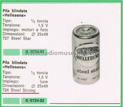 Armored Battery 724 Steel Strong ; Hellesens Enke & V. (ID = 3117642) Power-S