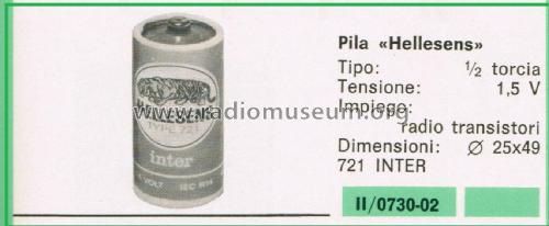 Battery 721 Inter - UM2; Hellesens Enke & V. (ID = 3118072) Power-S