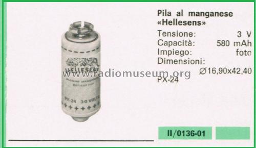 Manganese Battery - Pila al Manganese PX-24; Hellesens Enke & V. (ID = 3117105) Power-S