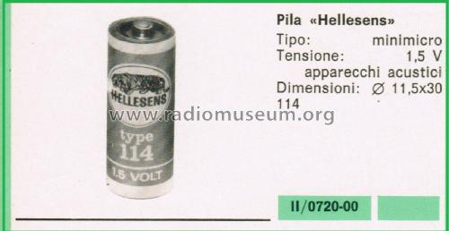 Minimicro Battery 114; Hellesens Enke & V. (ID = 3117612) Power-S