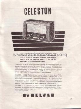 Celeston Aurum 55 ; Oy Helvar; Helsinki (ID = 231015) Radio