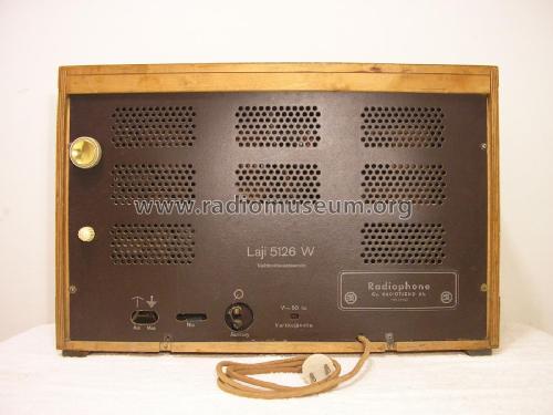 Radiophone 5126 W; Oy Helvar; Helsinki (ID = 2457875) Radio