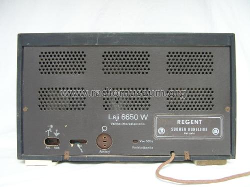 Regent 6650W; Oy Helvar; Helsinki (ID = 2064260) Radio