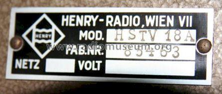 HSTV 18A; Henry, Kapt. (ID = 1140851) Ampl/Mixer