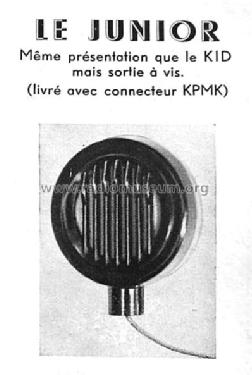 Kristall Mikrofon Le Junior; Herbay, Herbay- (ID = 1524106) Microphone/PU