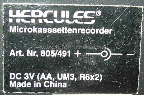 Hercules 2 Speed Microcassette Recorder - Microkassettenrecorder Art. Nr. 805/491; Unknown to us - (ID = 1256651) R-Player