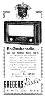 330U; Herofon Herophon, (ID = 2676783) Radio