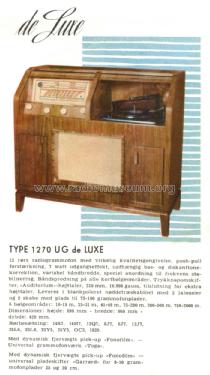 De Luxe 1270 UG; Herofon Herophon, (ID = 2677139) Radio