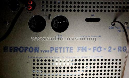 Petite FM-FO-2-RG; Herofon Herophon, (ID = 2486416) Radio