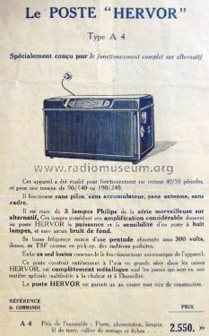 A4 ; Hervor, Herbelot & (ID = 2149243) Radio