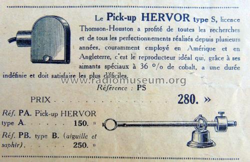 Pick-up PS , PA et PB ; Hervor, Herbelot & (ID = 2149279) Microphone/PU