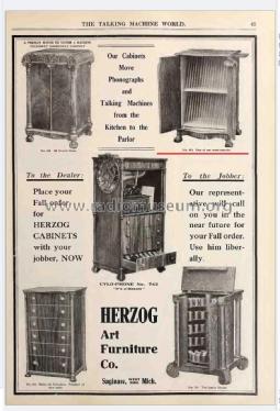 Cabinet for musical discs 813; Herzog Art Furniture (ID = 3029346) Cabinet