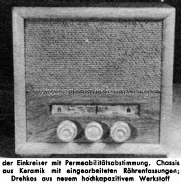 Einkreiser Keramik-Chassis ; Hescho - Keramische (ID = 307136) Radio