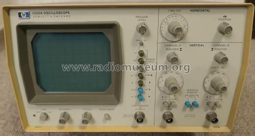 Dual Channel Oscilloscope 1220A; Hewlett-Packard, HP; (ID = 2622300) Equipment