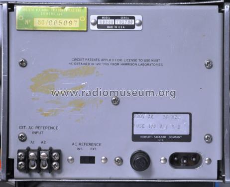 Harrison-Meter Calibrator 6920B; Hewlett-Packard, HP; (ID = 1873469) Equipment