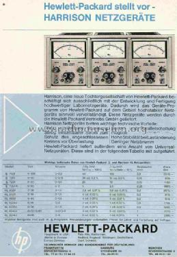Power supply 712-B; Hewlett-Packard, HP; (ID = 840737) A-courant