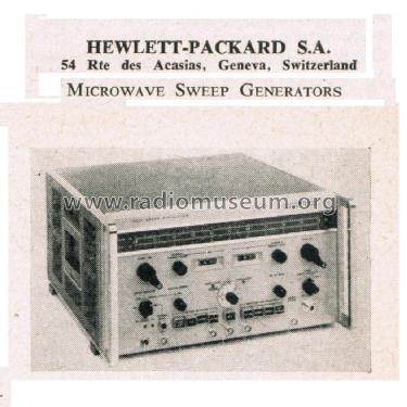 Microwave Sweep Generator 694A; Hewlett-Packard, HP; (ID = 2778091) Equipment