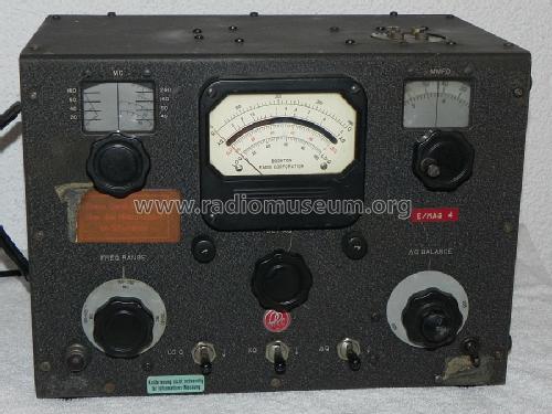 Q Meter 190A; Boonton Radio Corp.; (ID = 1425781) Equipment