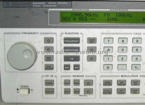 Signal Generator 8648A; Hewlett-Packard, HP; (ID = 1509944) Ausrüstung