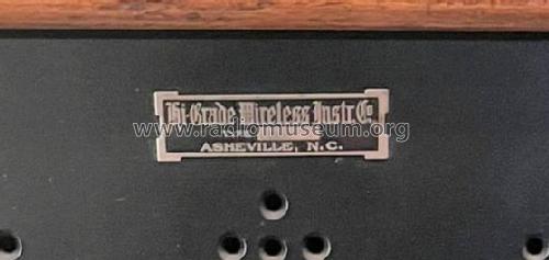 The Aerotone Type HS-2; Hi-Grade Wireless (ID = 3004320) Radio