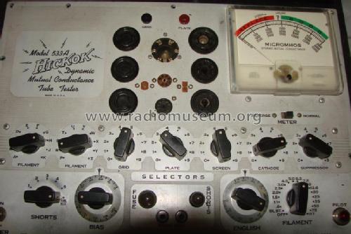 533AP Tube Tester; Hickok Electrical (ID = 363809) Equipment