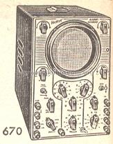 670 Oscilloscope; Hickok Electrical (ID = 227427) Equipment