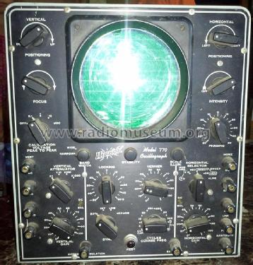 770 Laboratory Oscilloscope; Hickok Electrical (ID = 1283075) Equipment