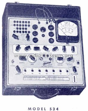 Tube and Set Tester 534; Hickok Electrical (ID = 1148283) Equipment