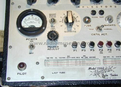 Tube tester 539B; Hickok Electrical (ID = 1075351) Equipment