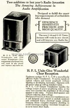 Audio Transformer C-16 ; High Frequency (ID = 1222205) Radio part