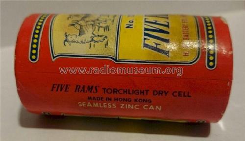 Five Rams - Torchlight Dry Cell - Seamless Zinc Can 123; Hing Wah H.W. (ID = 1733033) Power-S